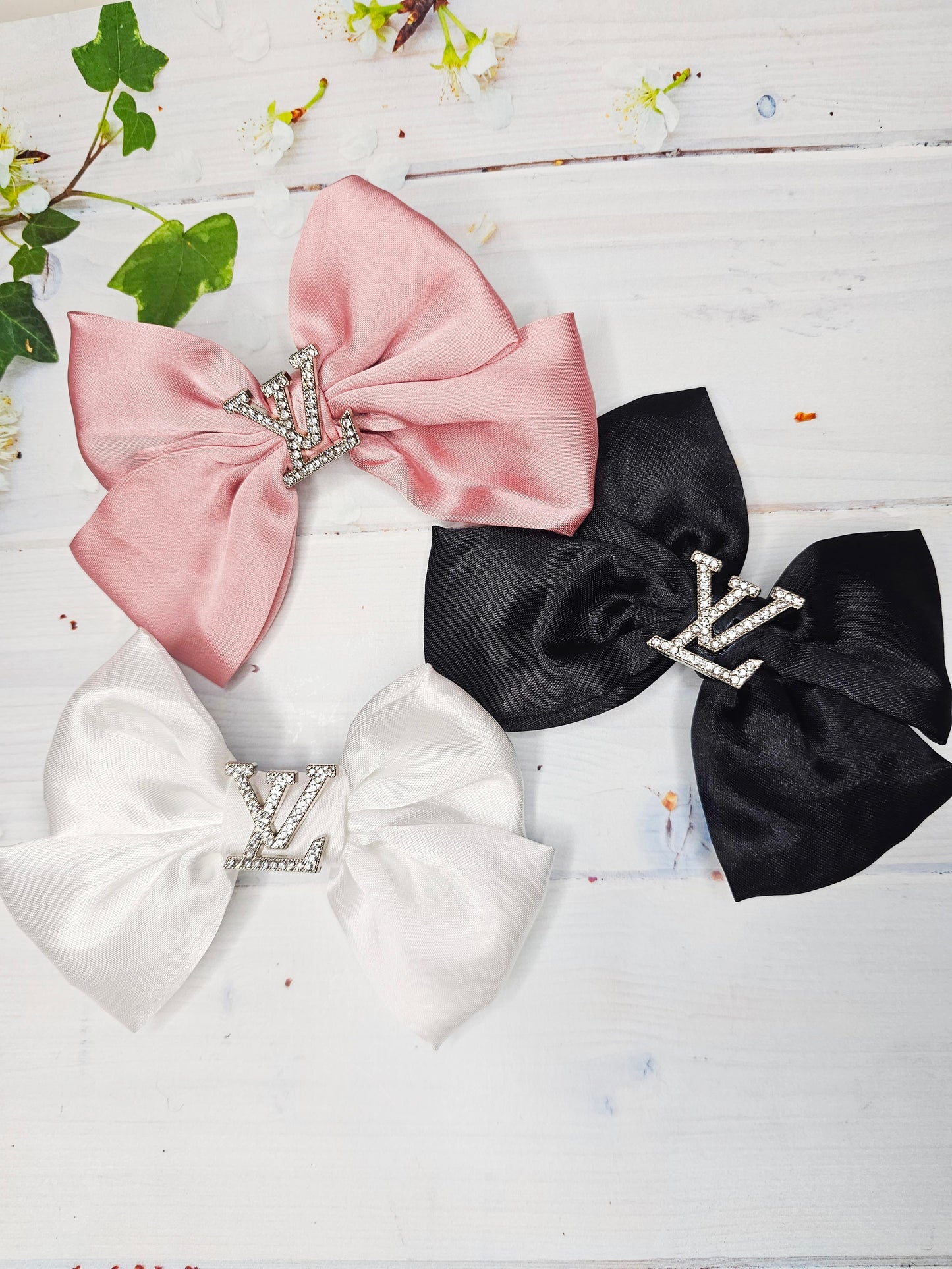 Large LV shoe bows, come in pairs!