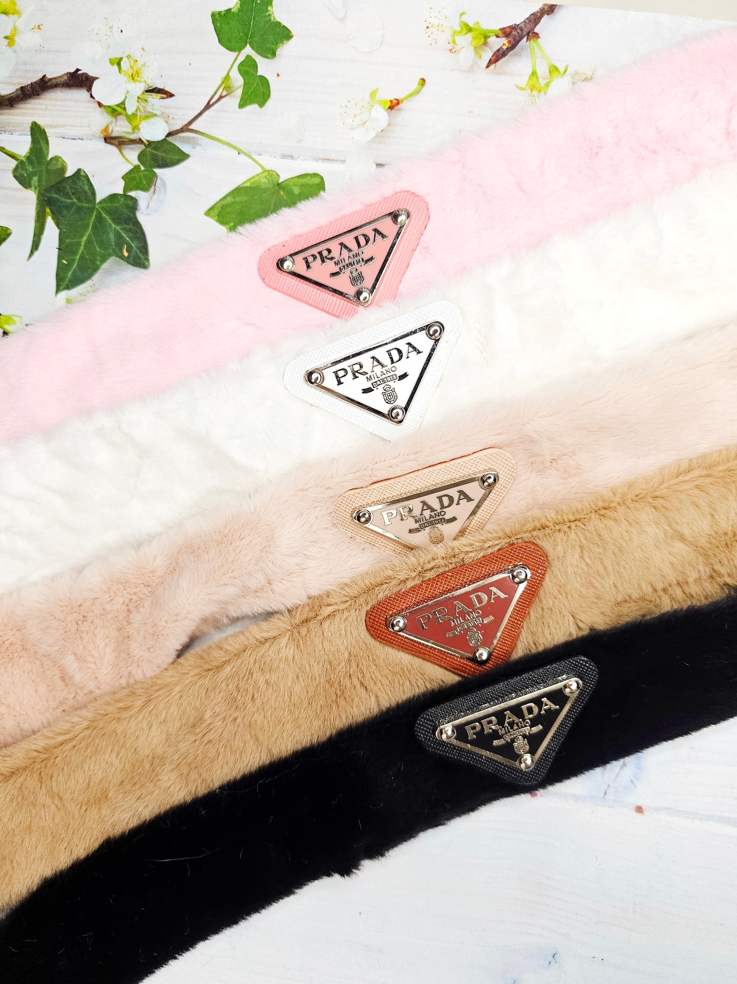 Soft fluffy p shoe strap covers, come in pairs!