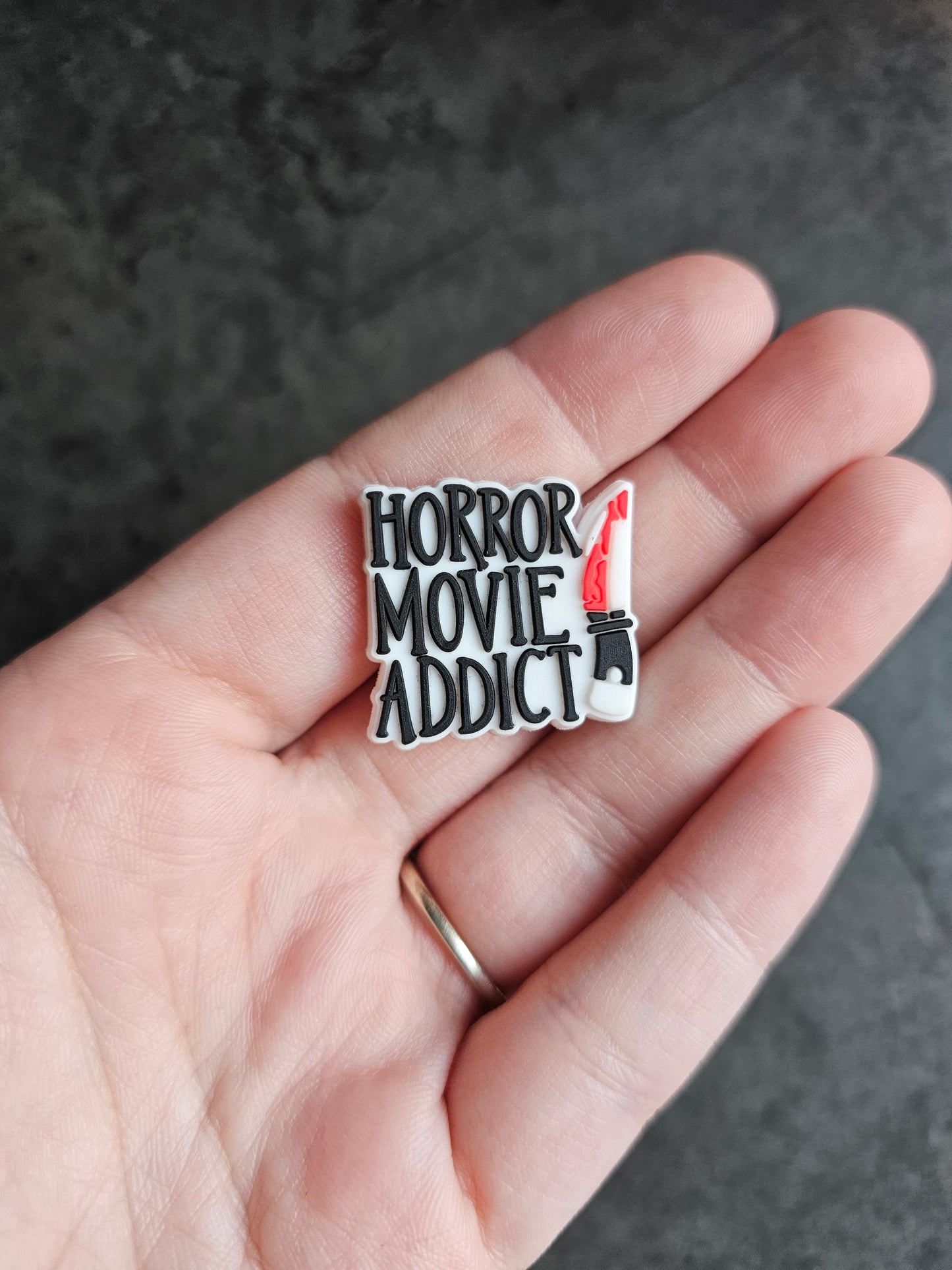 Horror movie addict shoe charm - 966
