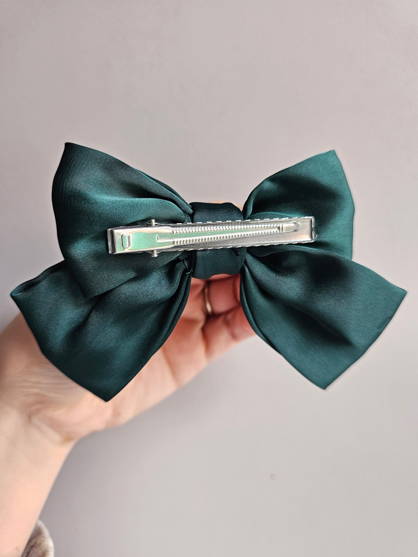 Small satin hair bows