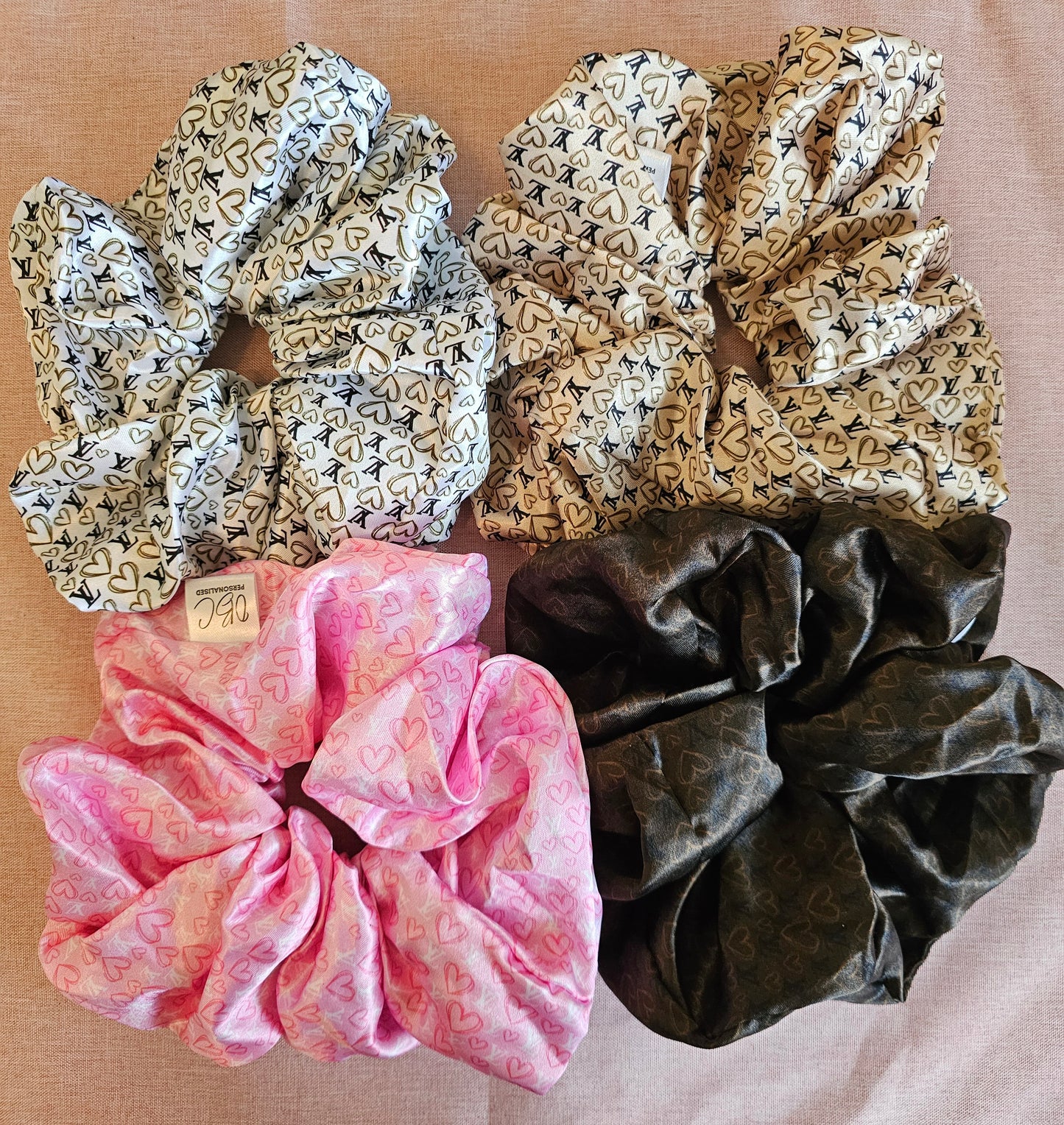 LV Exclusive designs!! XL hair scrunchies!!