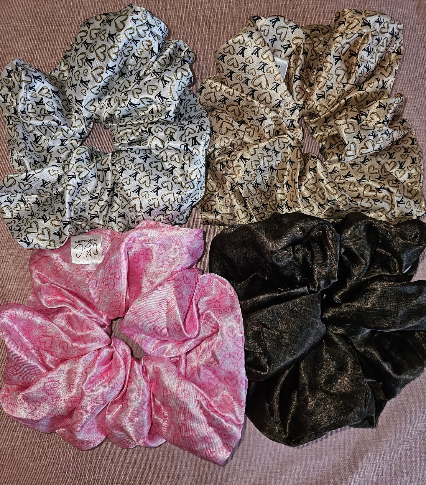 LV Exclusive designs!! XL hair scrunchies!!