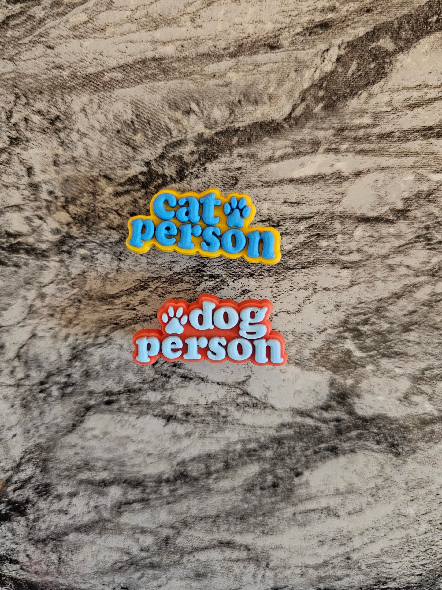 Dog person, cat person, shoe charms