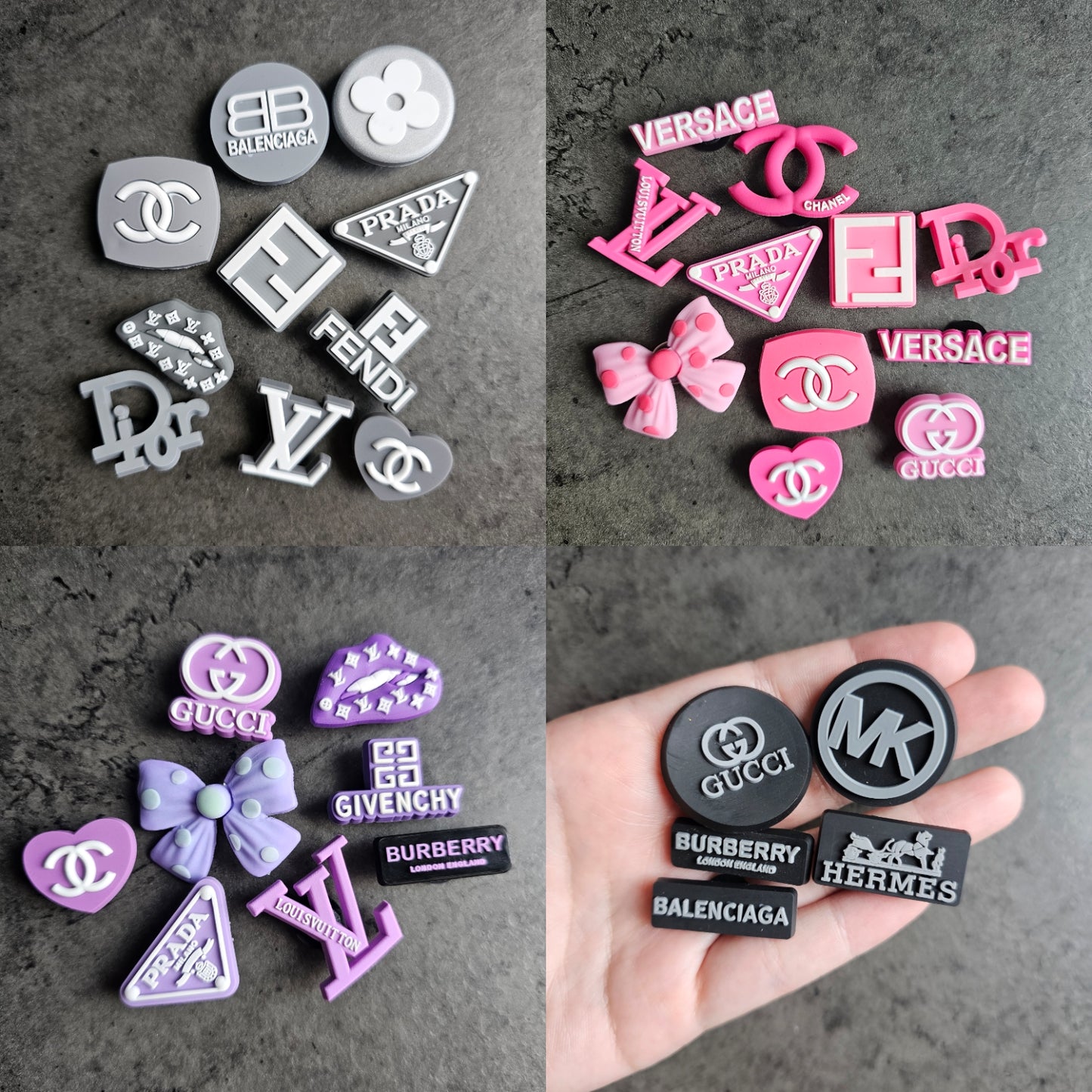 New designer shoe charm bundles