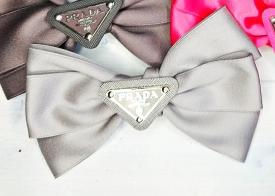 HAIR BOWS large Prada bows