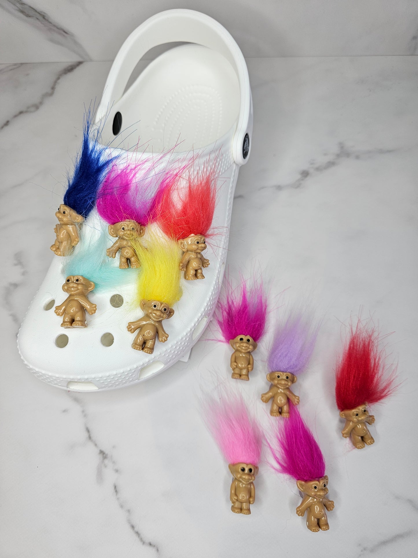 3D troll shoe charms
