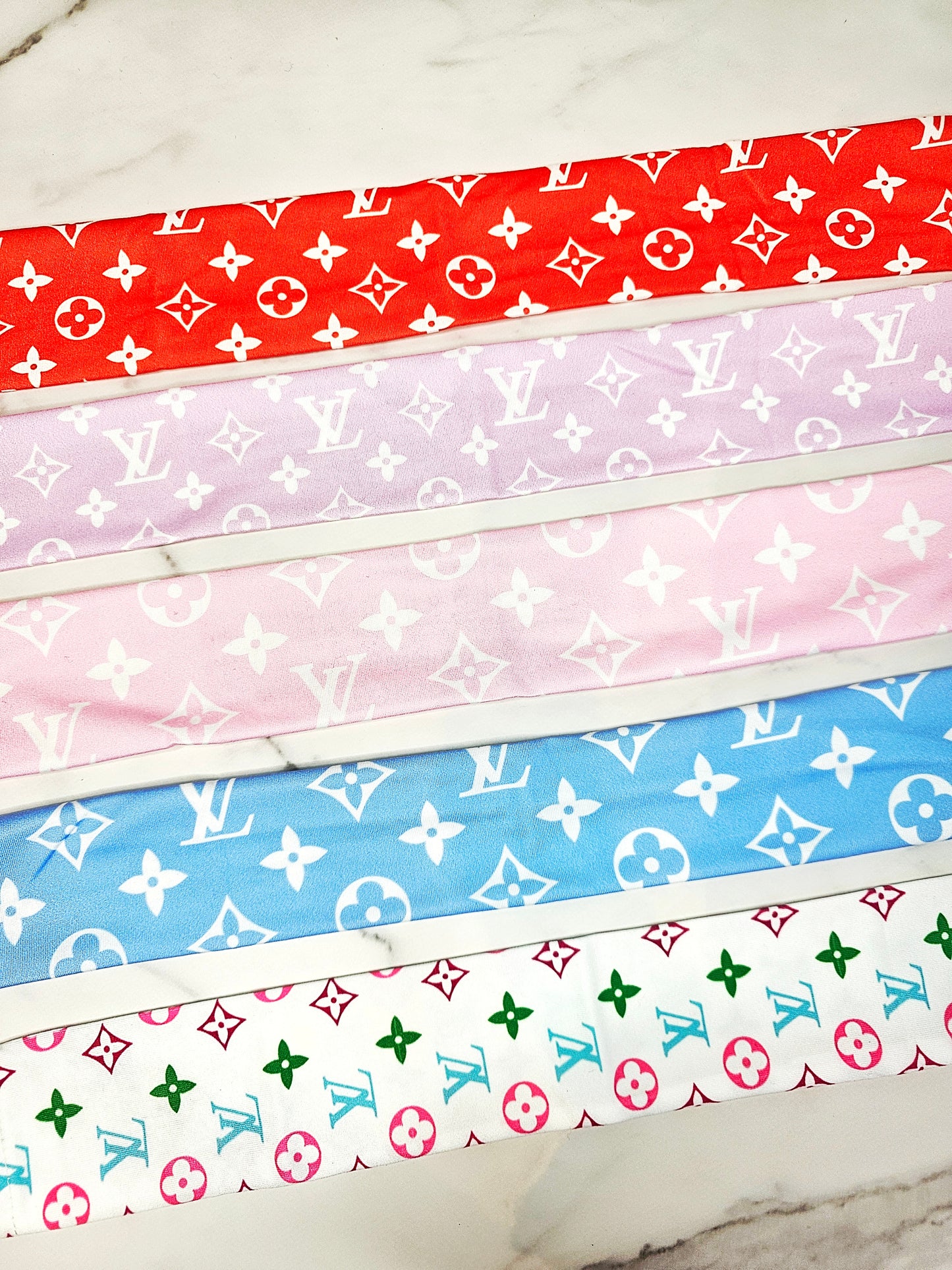 New designer printed croc strap covers, croc scrunchies. COME AS A PAIR!