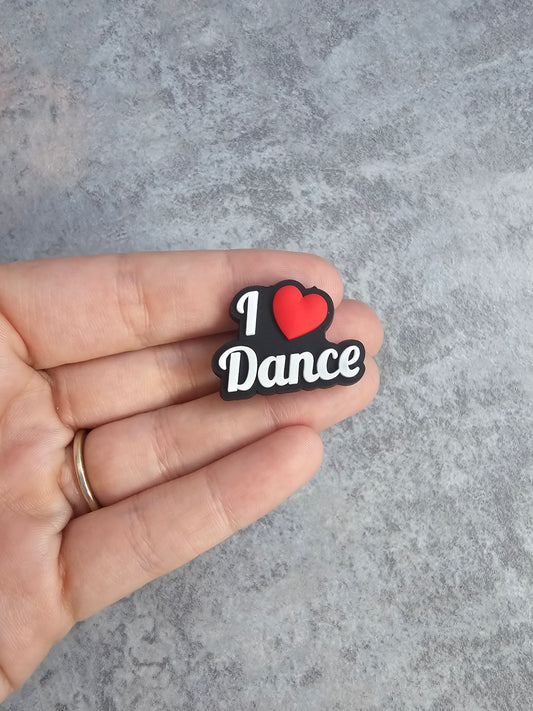 I love dance shoe charm