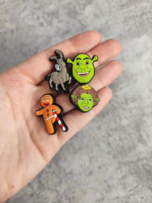 Shrek shoe charms