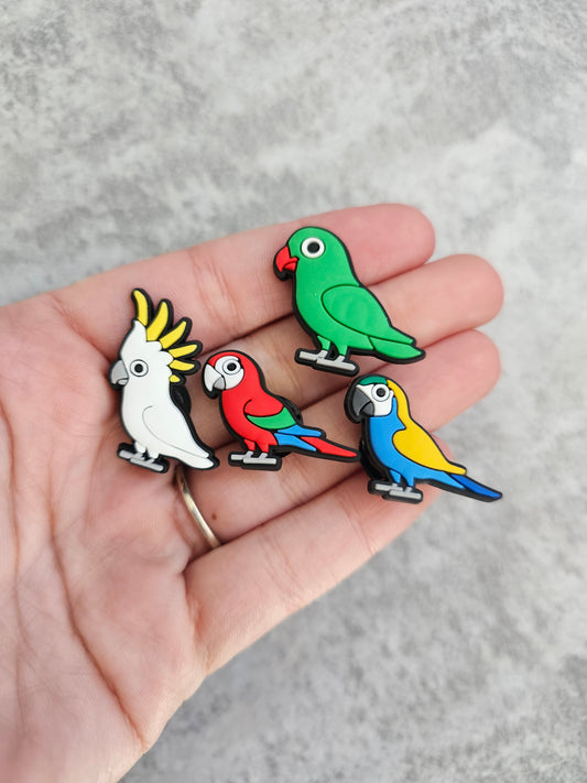 Bird shoe charms