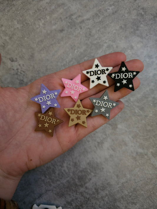 New D star shoe charms