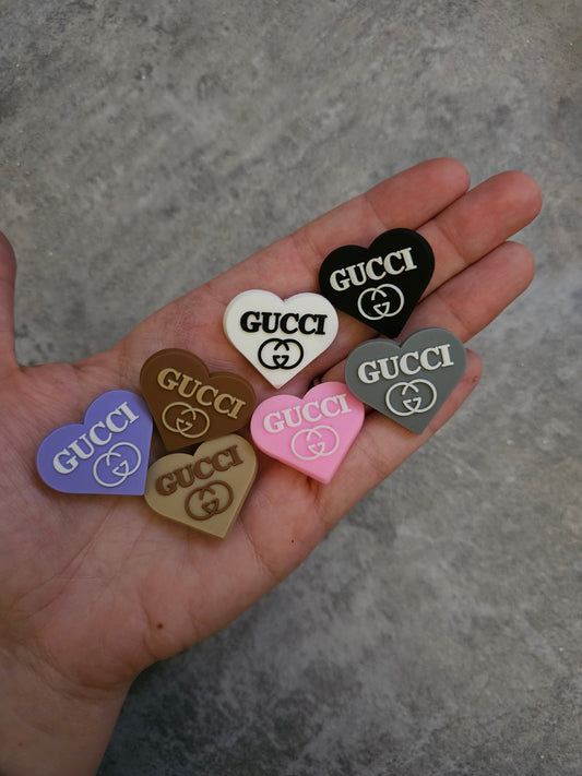 New GG heart shoe charms