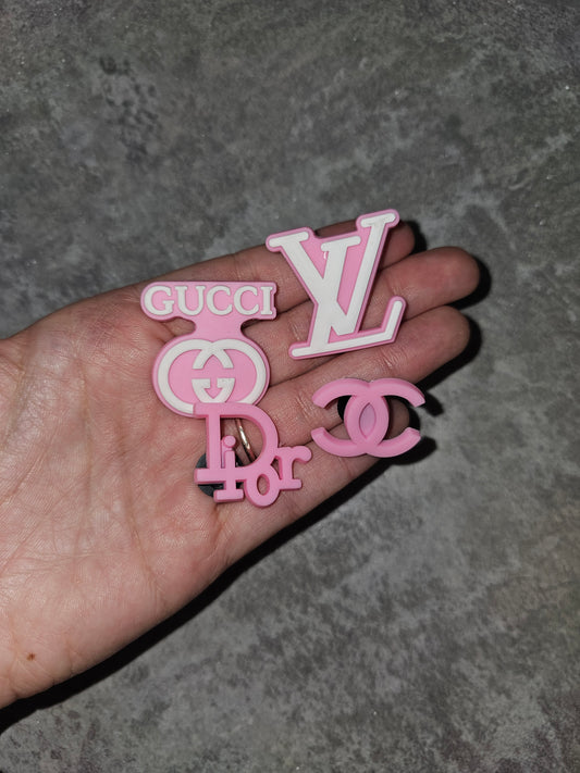 New baby pink fashion shoe charms