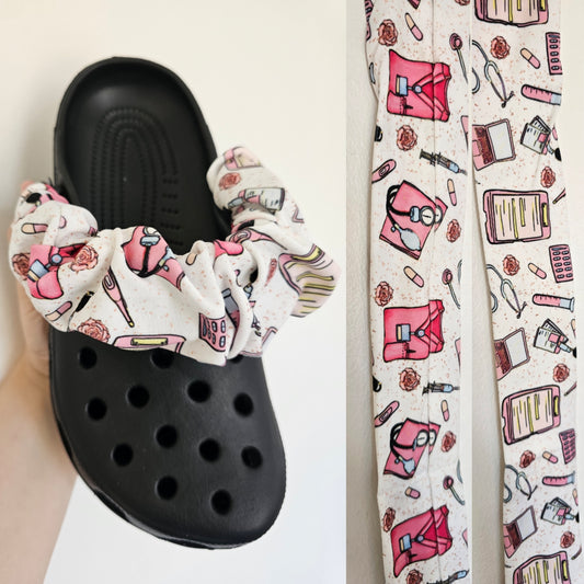 Nurse, doctor, healthcare shoe strap covers - COME IN PAIRS