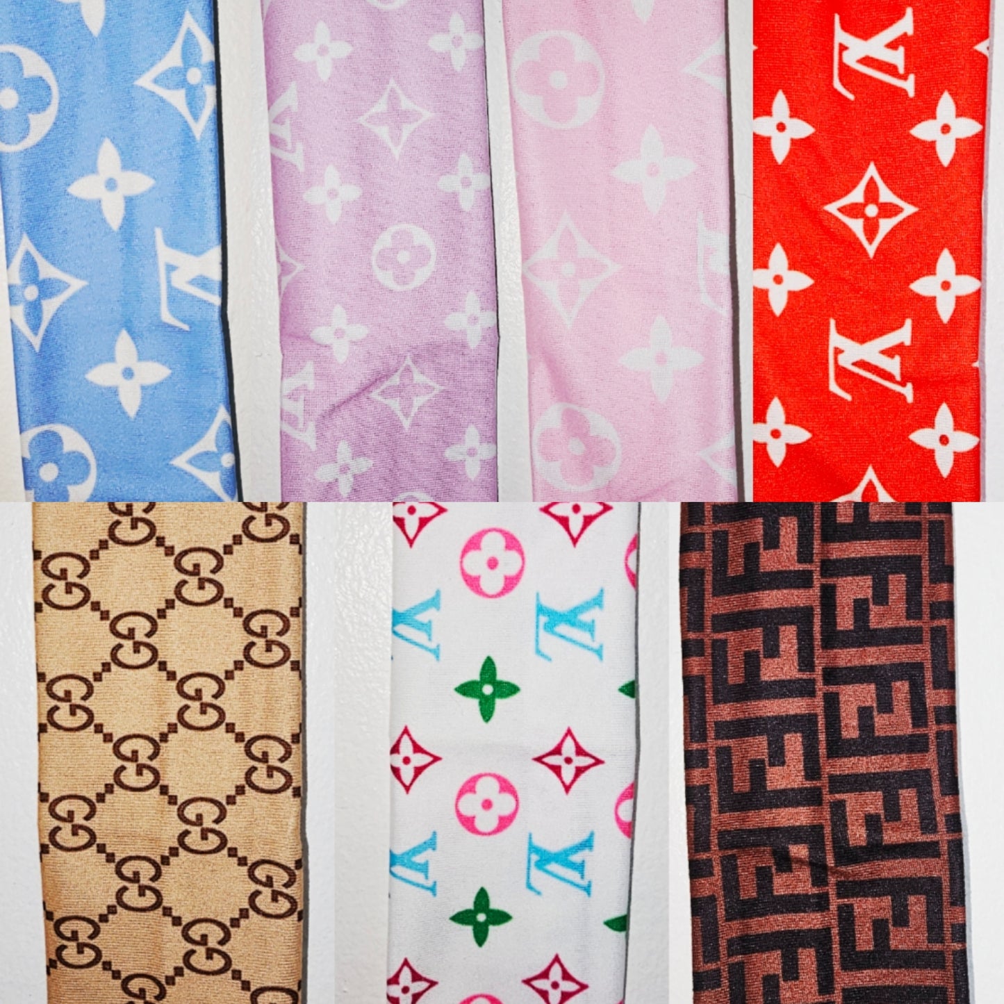 New designer printed croc strap covers, croc scrunchies. COME AS A PAIR!